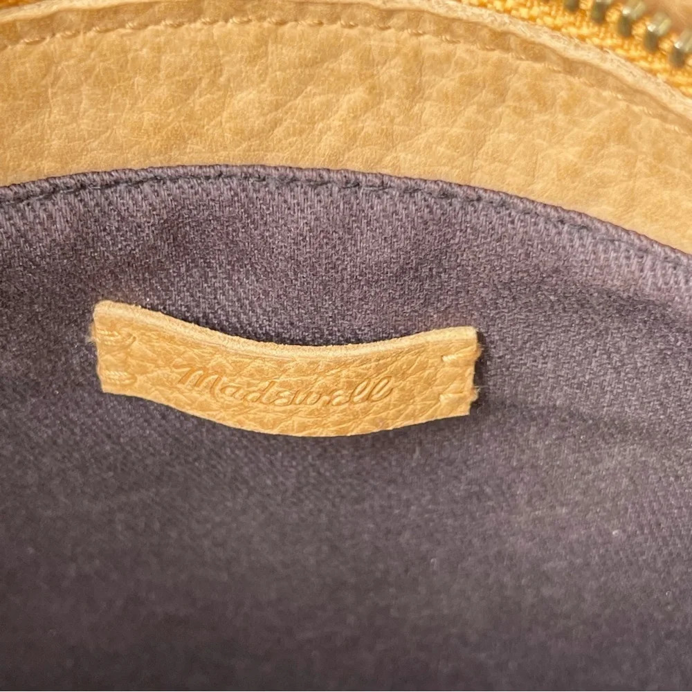 Madewell Suede mini Transport Tote mustard yellow - Picture 6 of 8